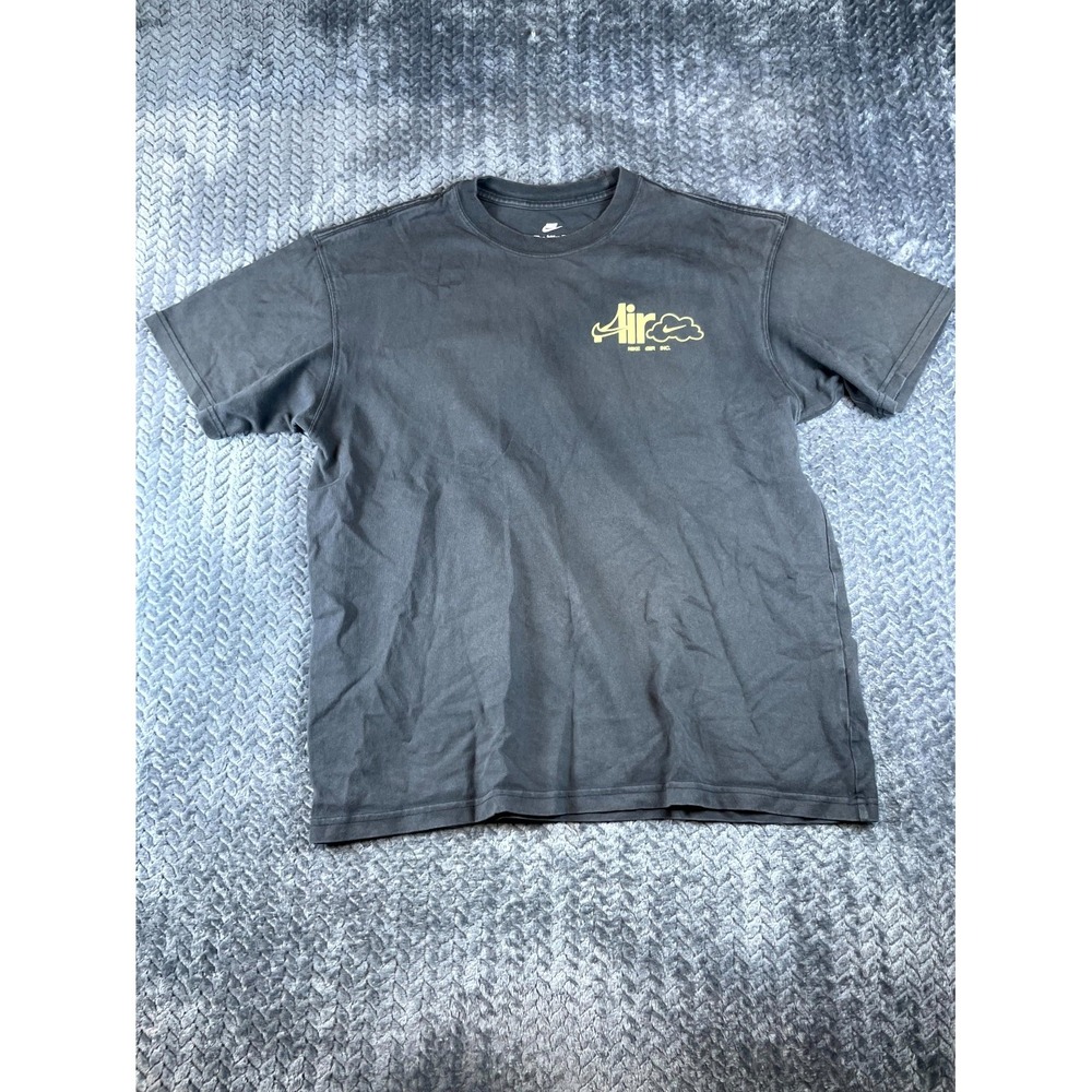 Nike T Shirt Mens Medium Black Cotton Embrace The Air Graphic Print Loose Fit